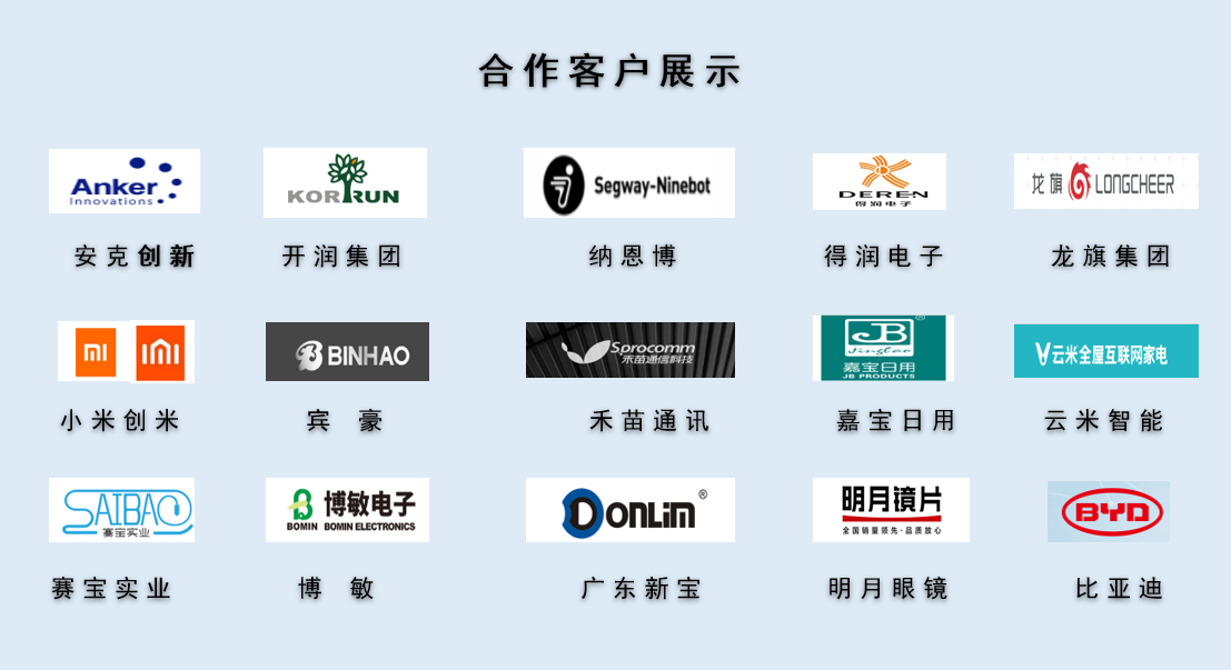 CPE磨砂膠袋，久信達(dá)部分客戶展示(圖1)